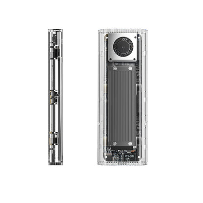 ORICO Pocket drive enclosure TCM2-G20 M.2 NVME USB-C 3.2 20Gb/s - silver-transparent – image 3
