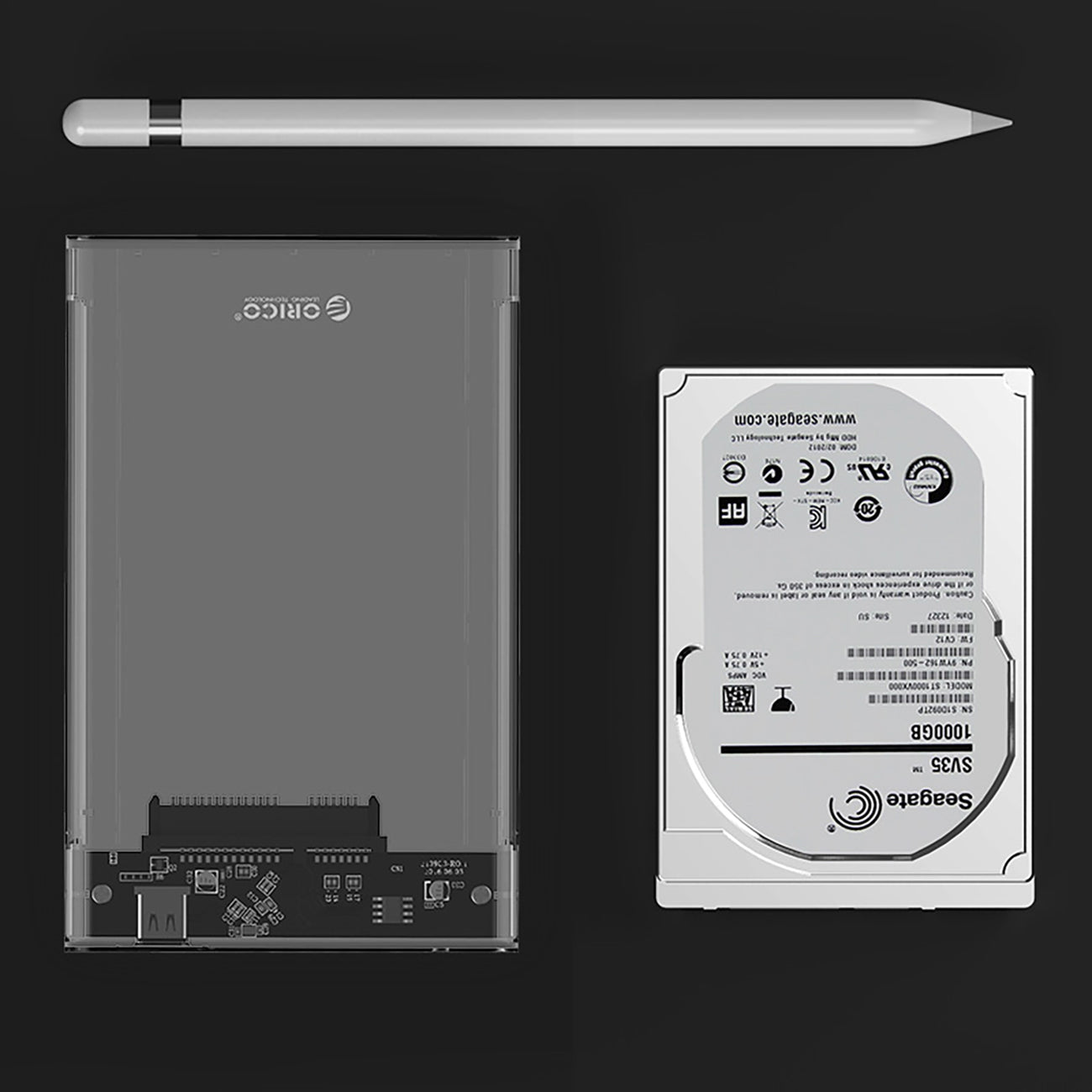 ORICO Pocket drive housing 2139C3 2.5'' HDD / SSD USB-C 5Gb/s - transparent – image 4