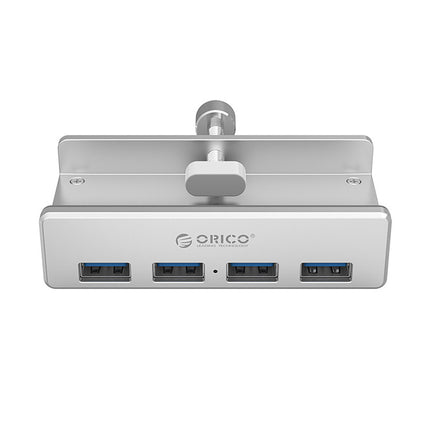 ORICO Hub splitter MH4PU with a clamp for a 4x USB-A monitor desk - silver – image 2