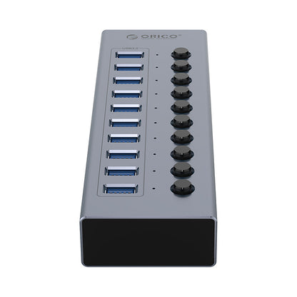 ORICO BT2U3-10AB hub with 10x USB-A switches - gray – image 2