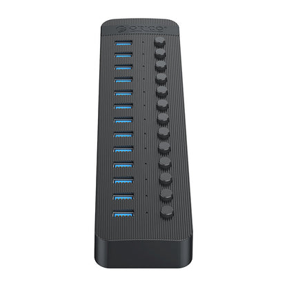 ORICO CT2U3-7AB hub with 7x USB-A switches - black – image 11