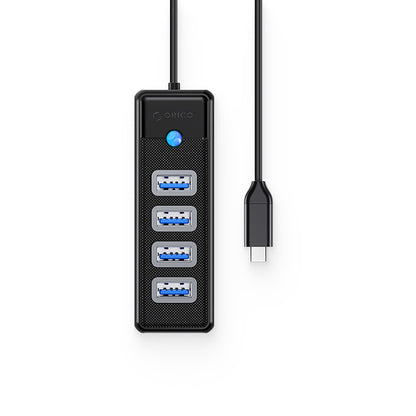 ORICO PW4U-C3 USB-C hub splitter - 4x USB-A - black – image 2