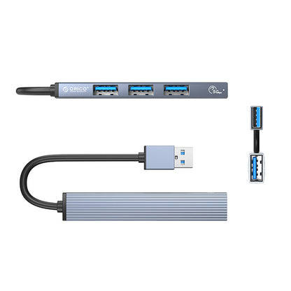ORICO Hub AH-A13 docking station USB-A splitter - gray – image 2