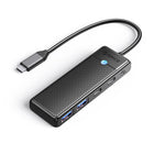 ORICO PAPW2AC-C3 hub USB-C to USB-A USB-C splitter - black