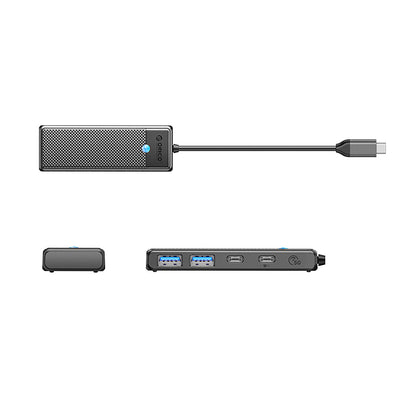 ORICO PAPW2AC-C3 hub USB-C to USB-A USB-C splitter - black – image 2