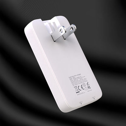 DUDAO Ultra-thin GaN 65W USB-A USB-C PD EU/US Travel Charger - White – image 2