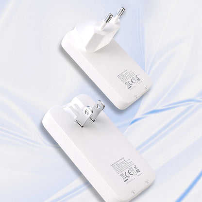 DUDAO Ultra-thin GaN 65W USB-A USB-C PD EU/US Travel Charger - White – image 8