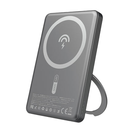 DUDAO Powerbank with MagSafe and 20W PD 5000mAh stand - gray
