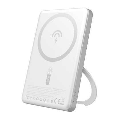 DUDAO Powerbank with MagSafe and 20W PD 5000mAh stand - silver