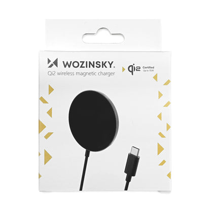WOZINSKY Qi2 wireless magnetic inductive charger for phone 15W - black – image 4