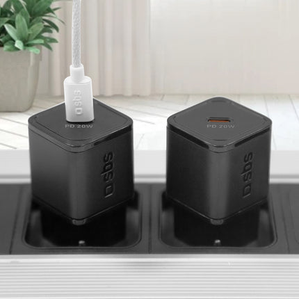 SBS Power Delivery GaN USB-C 20W wall charger - black – image 3