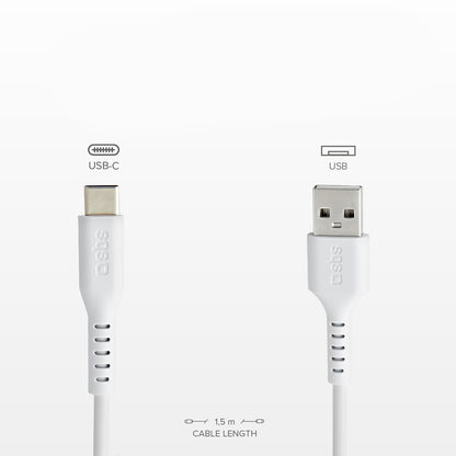 SBS USB-A - USB-C cable 1.5m - white – image 5