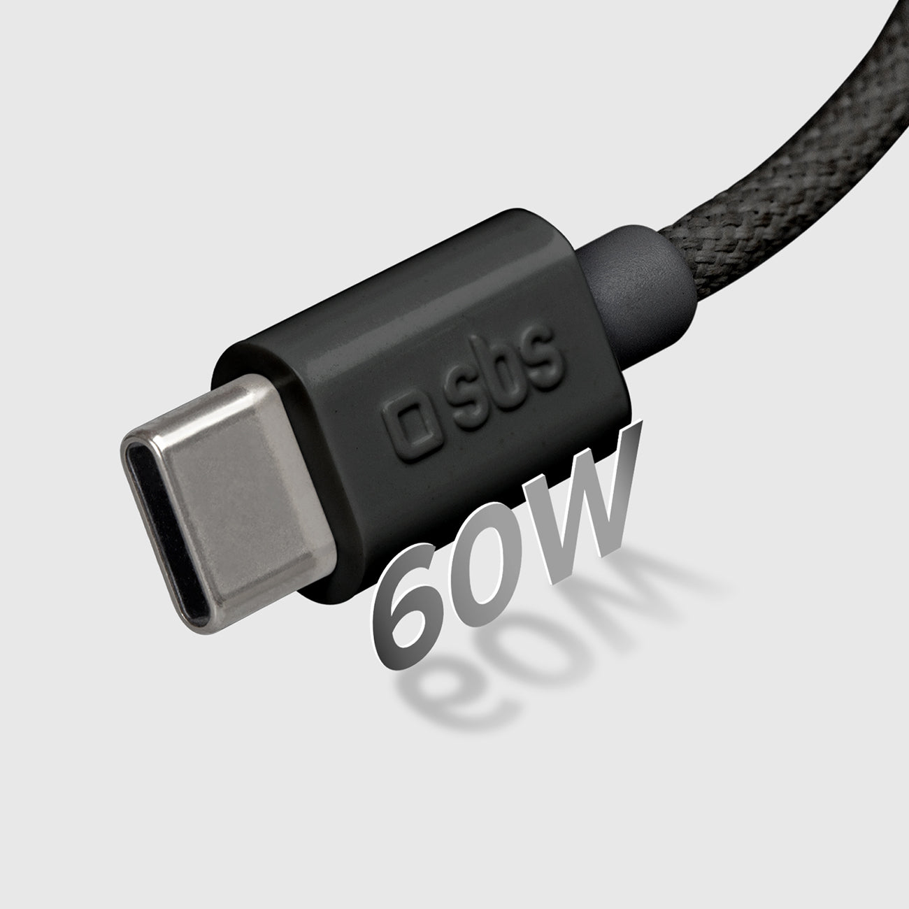 SBS Braided cable USB-C 60W 1.5m - black – image 7