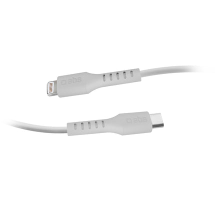 SBS USB-C - iPhone Lightning cable 2m - white – image 3