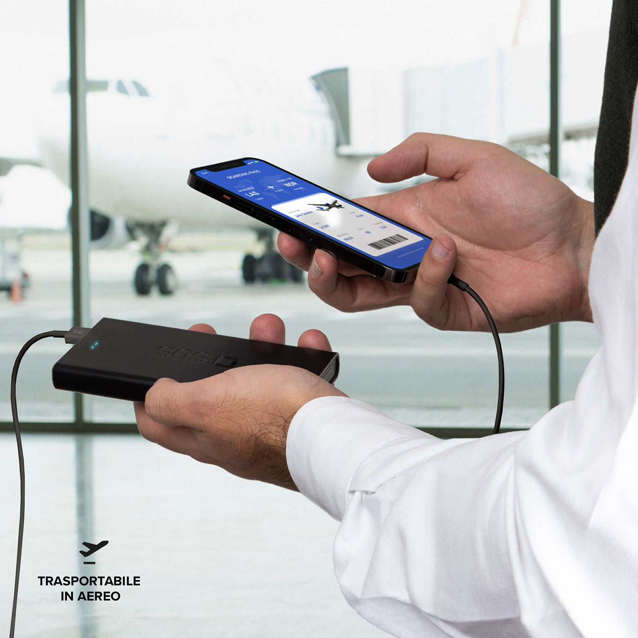 SBS Powerbank 10000 mAh Power Delivery 20W - black – image 4