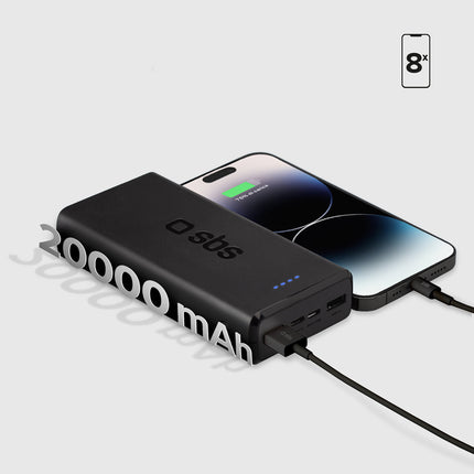 SBS Powerbank 20000 mAh USB-A USB-C - black – image 8