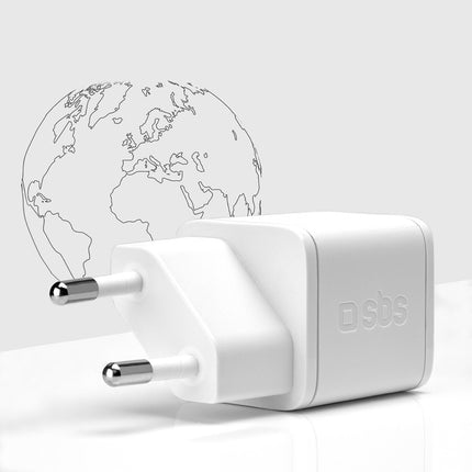 SBS GaN network charger with Power Delivery 20W - white – image 4