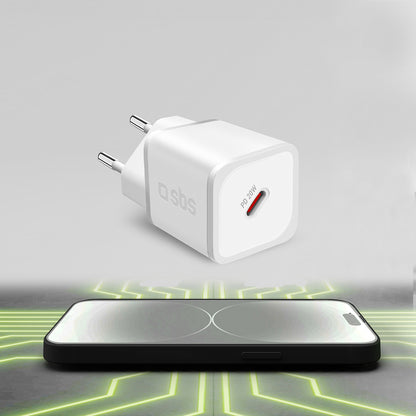 SBS GaN network charger with Power Delivery 20W - white – image 5