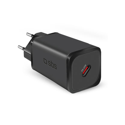 SBS GaN network charger with Power Delivery 65W - black