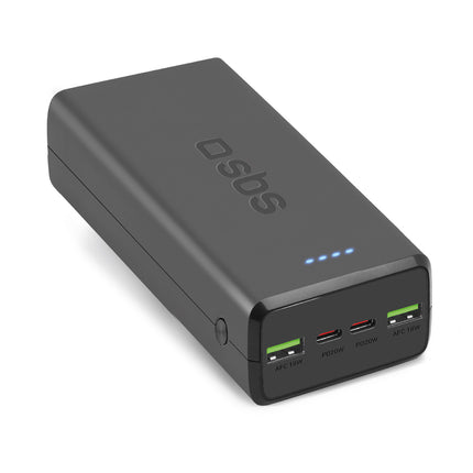 SBS Powerbank 30000 mAh USB-C USB-A - black