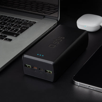 SBS Powerbank 30000 mAh USB-C USB-A - black – image 4