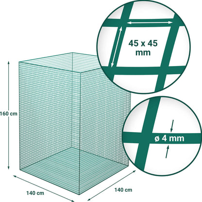WIESENFIELD Hay net in bales for feeding horses, mesh size 45 x 45 mm 1.4 x 1.4 x 1.6 m – image 4