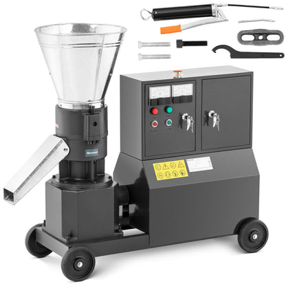WIESENFIELD Pellet machine granulator pellet machine sawdust feed mobile 7.5 kW 400 V 300 kg/h dia. 200mm