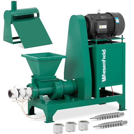 Briquetting machine for production of briquettes from chip sawdust 300 kg/h 21 kW