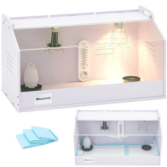 WIESENFIELD Brooder box for rearing chicks up to 36C, 78 x 40 x 42 cm