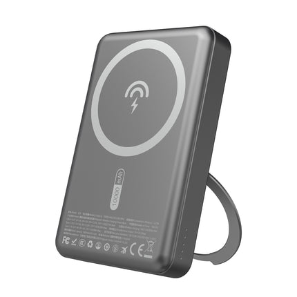DUDAO Powerbank K28 10000mAh with MagSafe with metal housing and PD stand 22.5W - gray