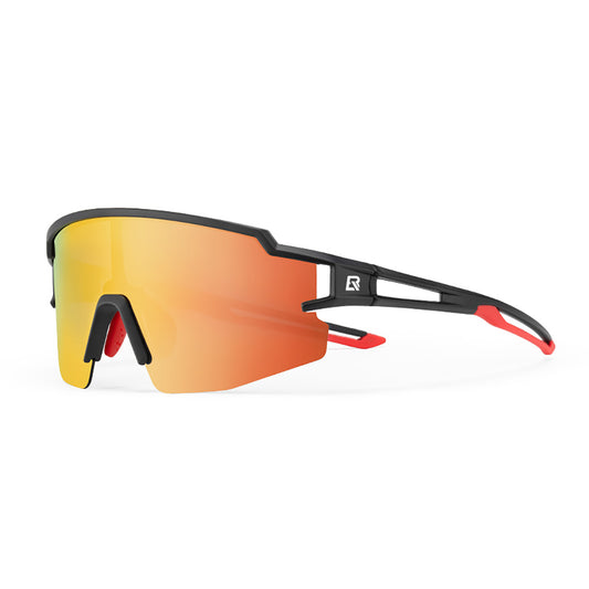 ROCKBROS Polarized cycling glasses for children with UV filter - black