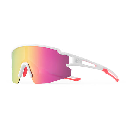 ROCKBROS Polarized cycling glasses for children with UV filter - white