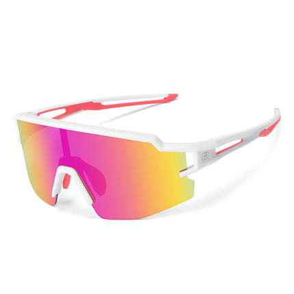 ROCKBROS Polarized cycling glasses for children with UV filter - white – image 2