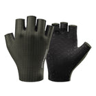 ROCKBROS Breathable fingerless cycling gloves, size S - green