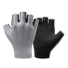 ROCKBROS Breathable fingerless cycling gloves, size XL - gray