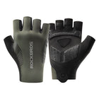 ROCKBROS Short fingerless cycling gloves, size XL - green
