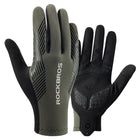 ROCKBROS Full size XXL shock-absorbing cycling gloves - green