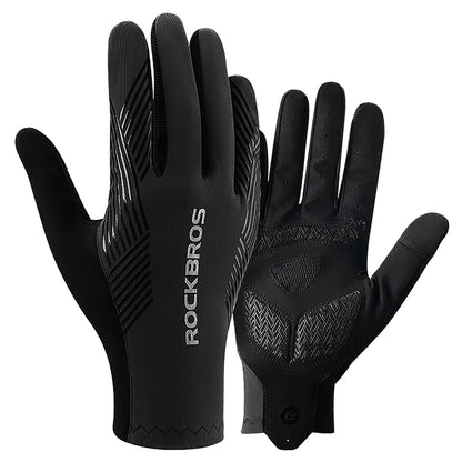 ROCKBROS Shock-absorbing cycling gloves, full size XL - black