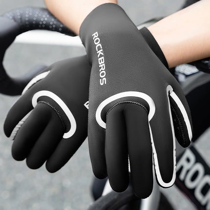 ROCKBROS Fully waterproof cycling gloves, size L/XL - black – image 11