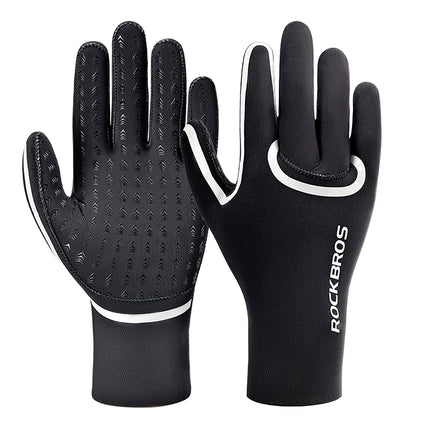 ROCKBROS Fully waterproof cycling gloves, size S/M - black