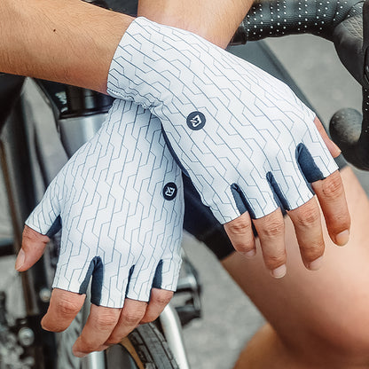ROCKBROS Road cycling gloves, size L - white and black – image 3