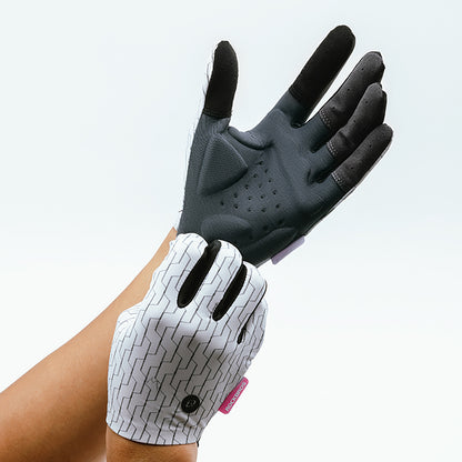 ROCKBROS Full spring and summer sports cycling gloves, size L - white and black – image 2