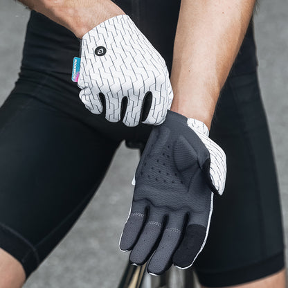 ROCKBROS Full spring and summer sports cycling gloves, size L - white and black – image 5
