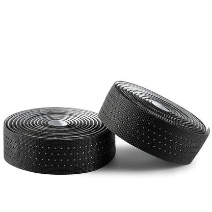ROCKBROS Perforated silicone bicycle handlebar tape - black