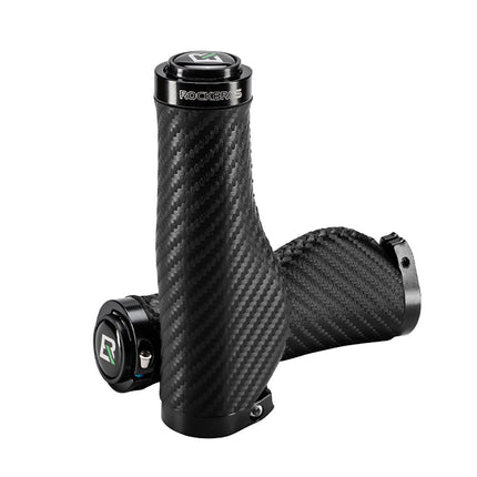 ROCKBROS Grips, twisted ergonomic anti-slip bicycle grips - black