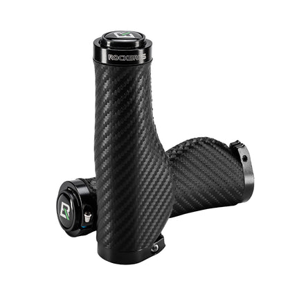 ROCKBROS Grips, twisted ergonomic anti-slip bicycle grips - black