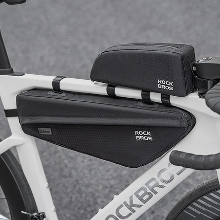 ROCKBROS Bicycle pannier bag attached to the frame 2.9l - black – image 8