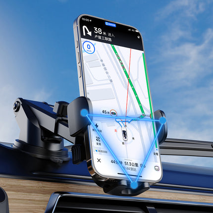 DUDAO F2N smartphone car holder for 360-degree air vent - black – image 3