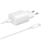 SAMSUNG Samsung USB-C 25W wall charger with USB-C cable - white