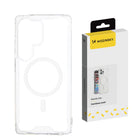 WOZINSKY Protective case for Samsung Galaxy S25 Clear Corner Case MagSafe - transparent